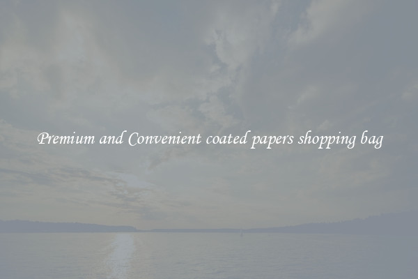 Premium and Convenient coated papers shopping bag