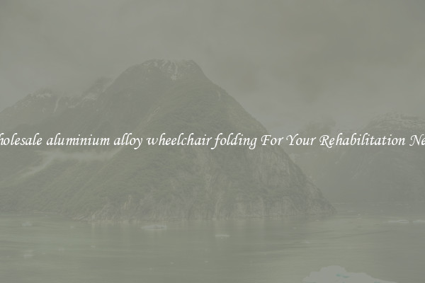 Wholesale aluminium alloy wheelchair folding For Your Rehabilitation Needs