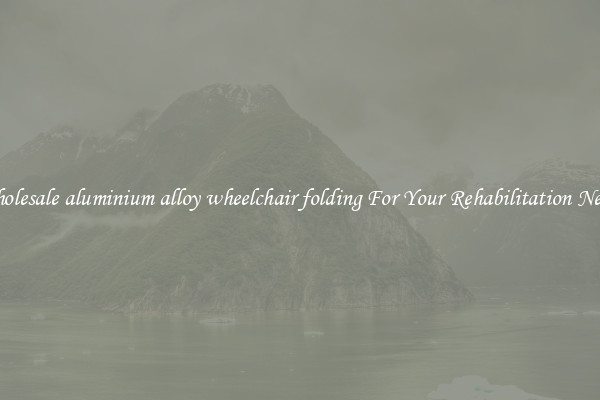 Wholesale aluminium alloy wheelchair folding For Your Rehabilitation Needs