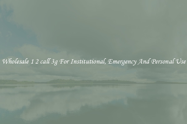 Wholesale 1 2 call 3g For Institutional, Emergency And Personal Use
