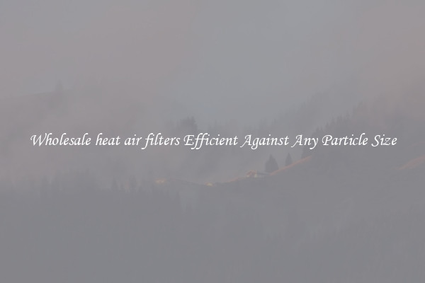 Wholesale heat air filters Efficient Against Any Particle Size
