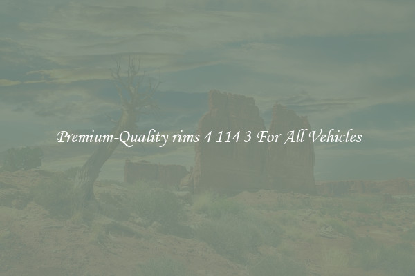Premium-Quality rims 4 114 3 For All Vehicles